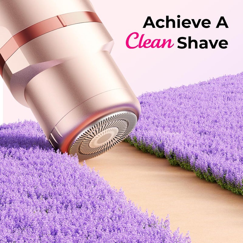 Kaphio Bikini Trimmer for Women Pubic Hair: IPX7 Waterproof Electric Razors - Rechargeable Electric Body Shaver for Legs, Underarms, Bikini Line- Christmas Gifts for Women (Rose Gold) - Image 2